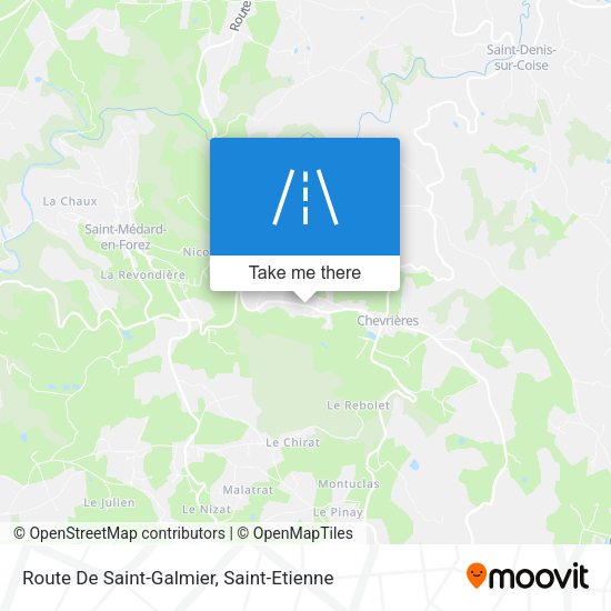 Route De Saint-Galmier map
