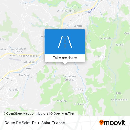 Route De Saint-Paul map