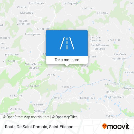 Route De Saint-Romain map