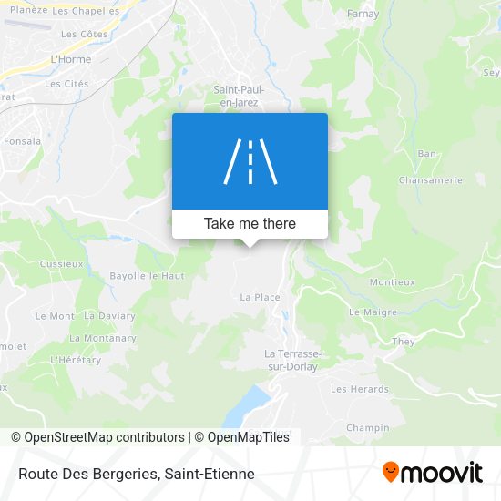 Route Des Bergeries map