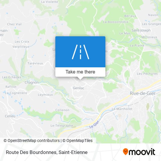 Mapa Route Des Bourdonnes