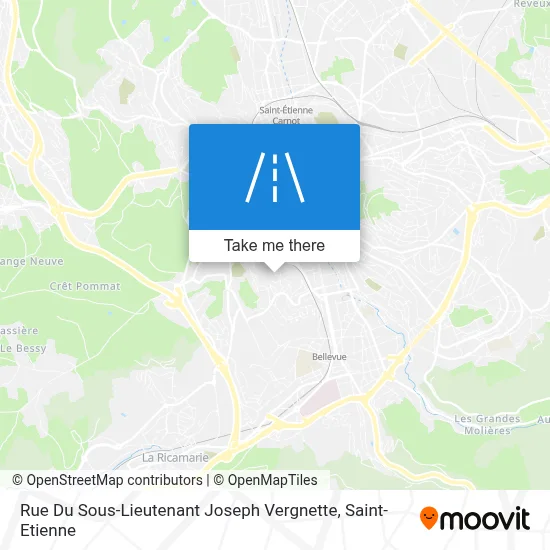 Rue Du Sous-Lieutenant Joseph Vergnette map