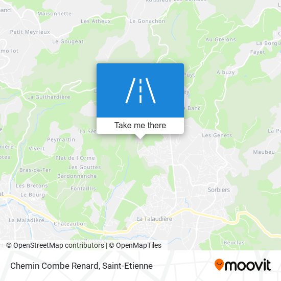 Chemin Combe Renard map