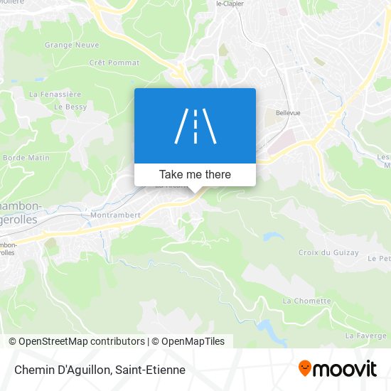 Chemin D'Aguillon map