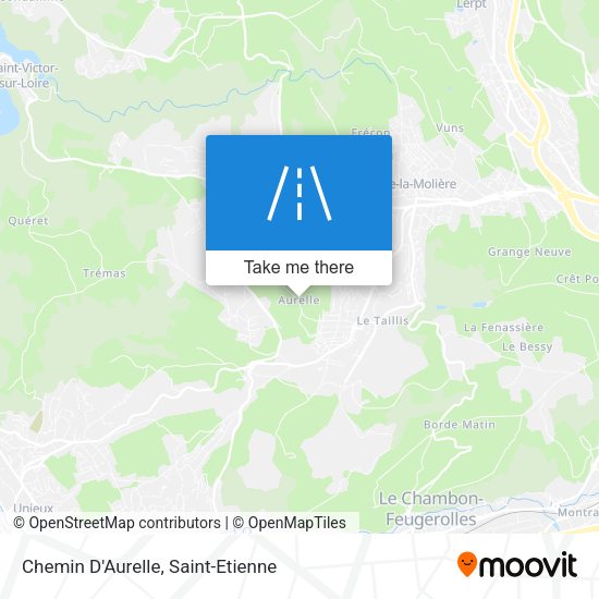 Chemin D'Aurelle map