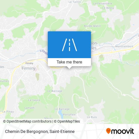 Mapa Chemin De Bergognon