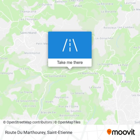 Mapa Route Du Marthourey