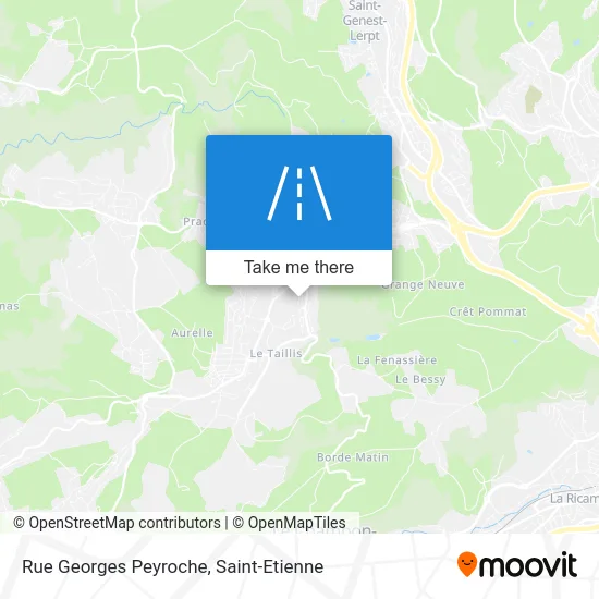 Rue Georges Peyroche map