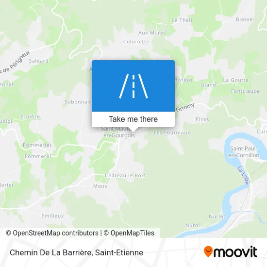 Chemin De La Barrière map