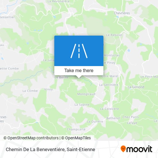 Mapa Chemin De La Beneventiére