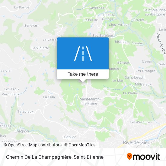 Mapa Chemin De La Champagnière