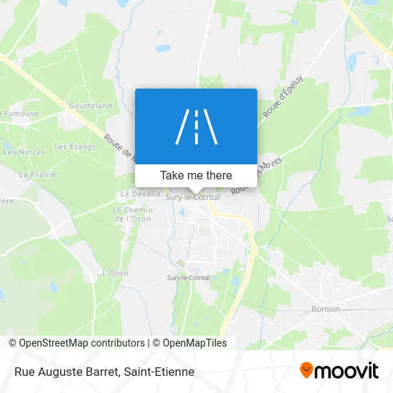 Rue Auguste Barret map