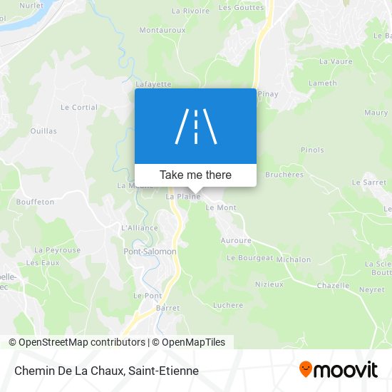 Mapa Chemin De La Chaux