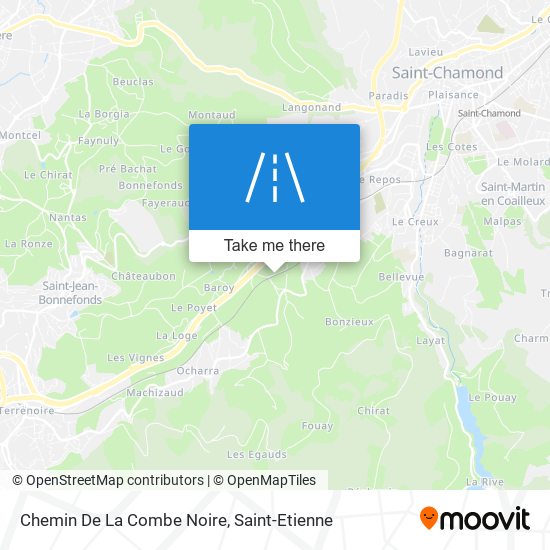 Chemin De La Combe Noire map