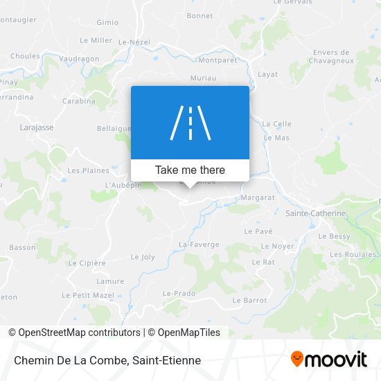 Chemin De La Combe map