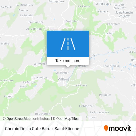 Chemin De La Cote Barou map