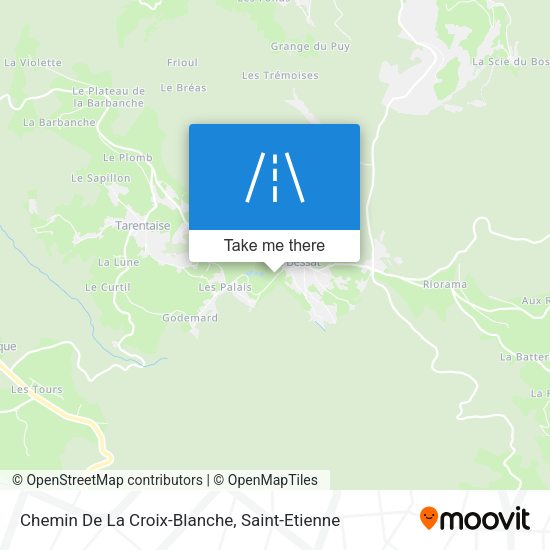 Chemin De La Croix-Blanche map