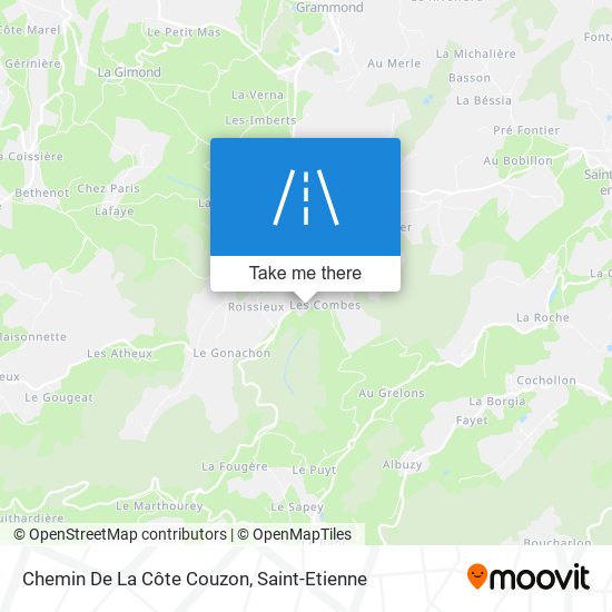 Chemin De La Côte Couzon map