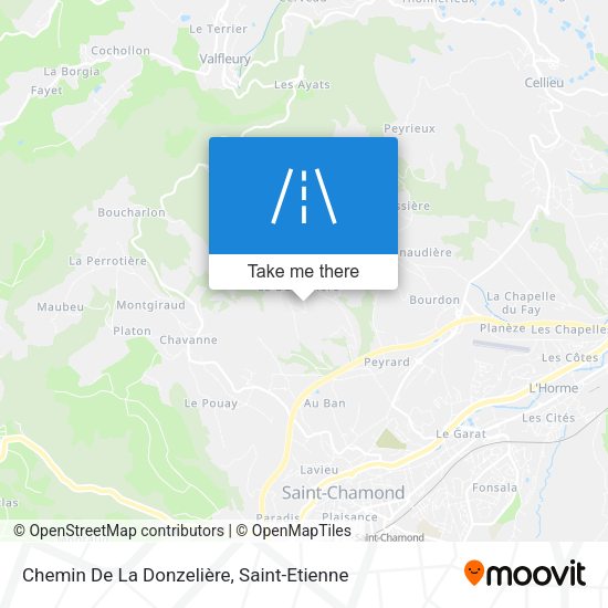 Chemin De La Donzelière map