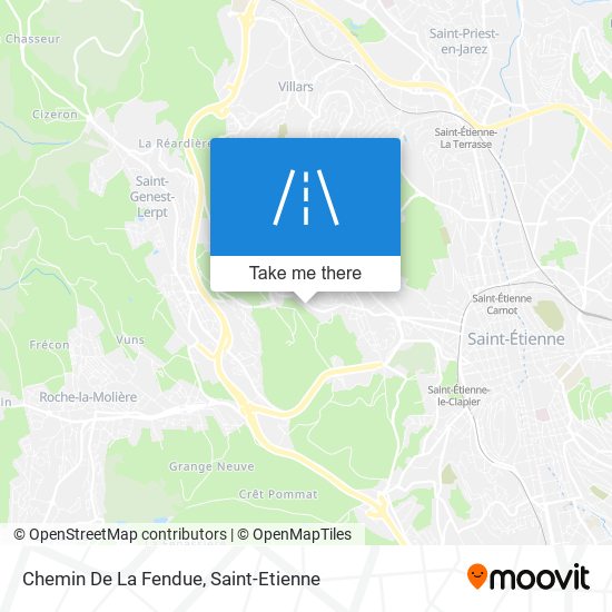 Chemin De La Fendue map