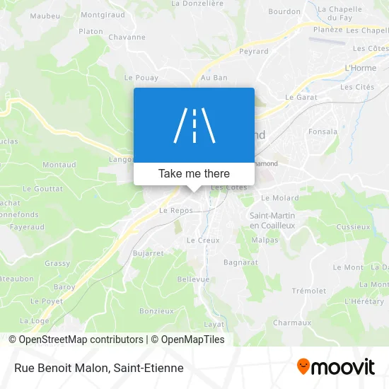Rue Benoit Malon map