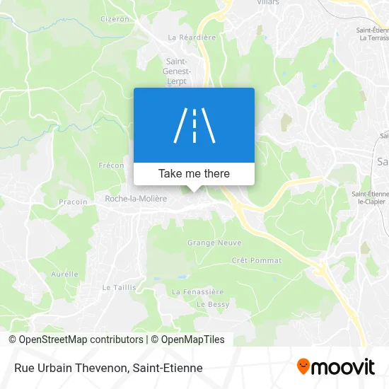 Rue Urbain Thevenon map