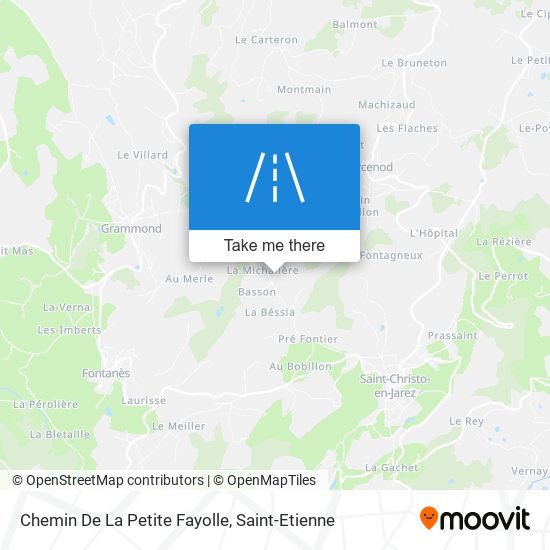 Mapa Chemin De La Petite Fayolle