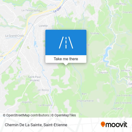 Chemin De La Sainte map