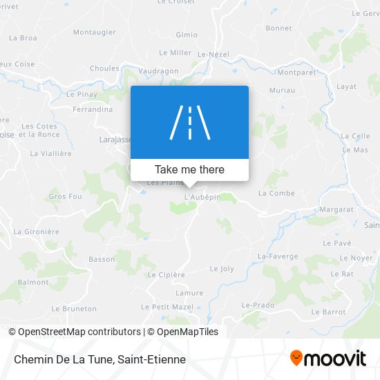Chemin De La Tune map