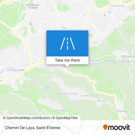 Chemin De Laya map