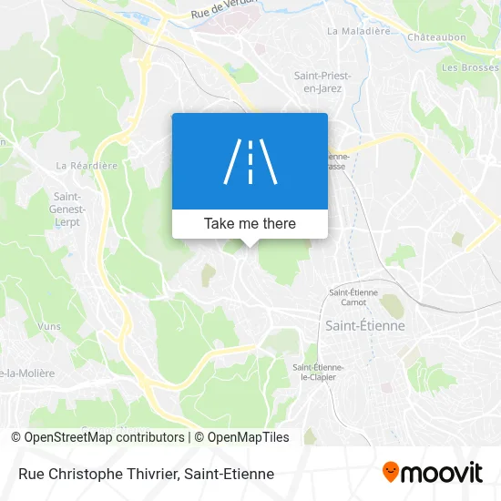 Rue Christophe Thivrier map