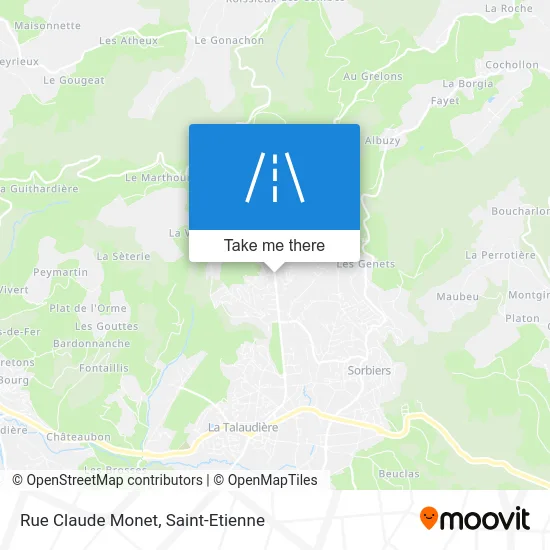 Rue Claude Monet map