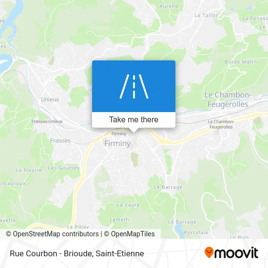 Rue Courbon - Brioude map