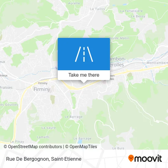 Rue De Bergognon map