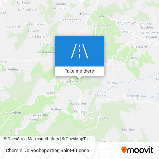 Mapa Chemin De Rocheportier