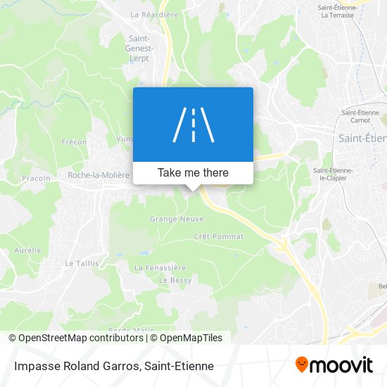 Impasse Roland Garros map