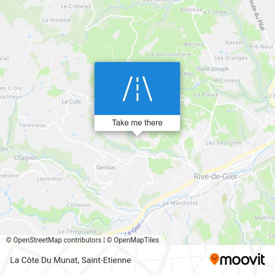 La Côte Du Munat map