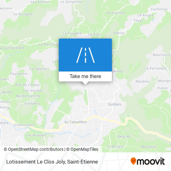 Mapa Lotissement Le Clos Joly