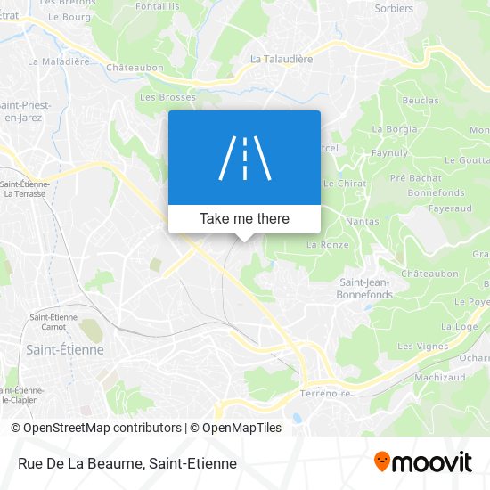 Mapa Rue De La Beaume