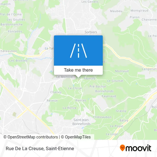 Rue De La Creuse map