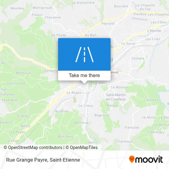 Rue Grange Payre map