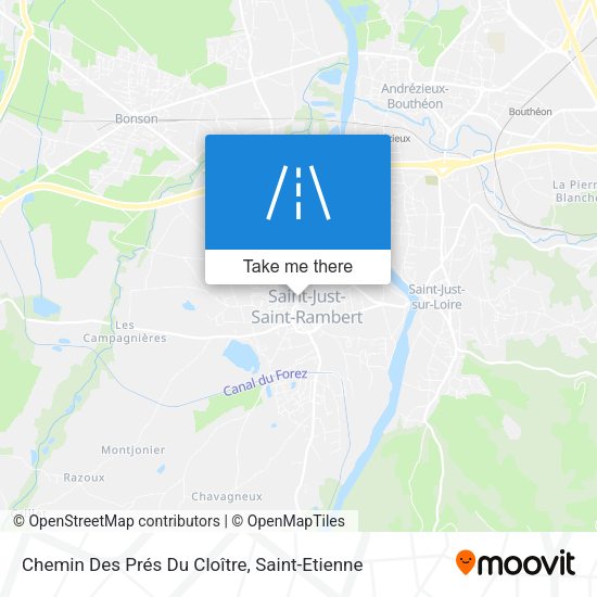 Chemin Des Prés Du Cloître map