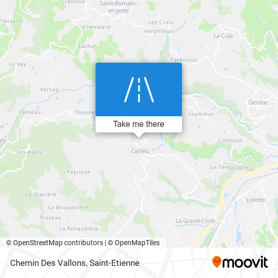 Chemin Des Vallons map