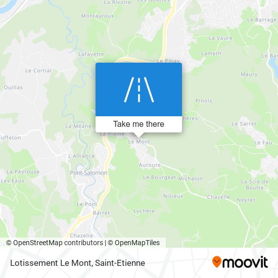 Mapa Lotissement Le Mont