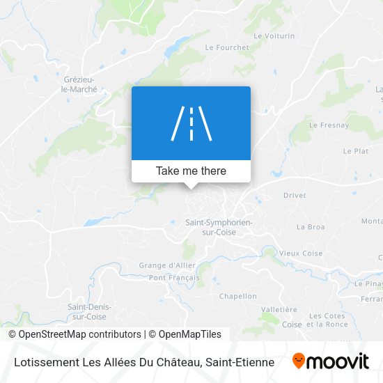 Lotissement Les Allées Du Château map