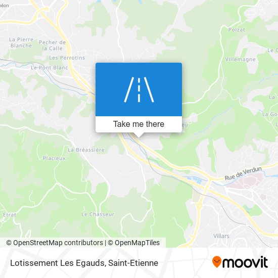 Lotissement Les Egauds map