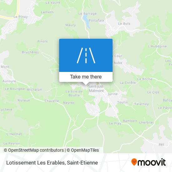 Lotissement Les Erables map