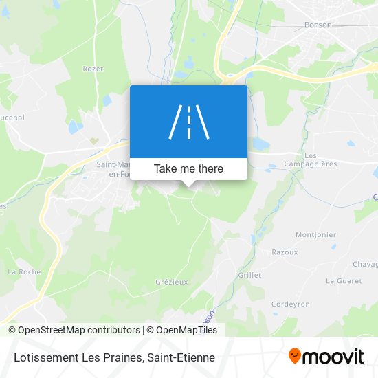 Lotissement Les Praines map