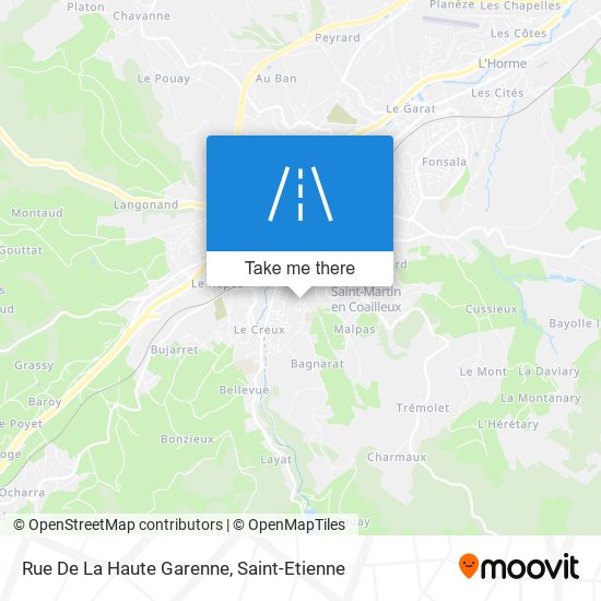 Mapa Rue De La Haute Garenne