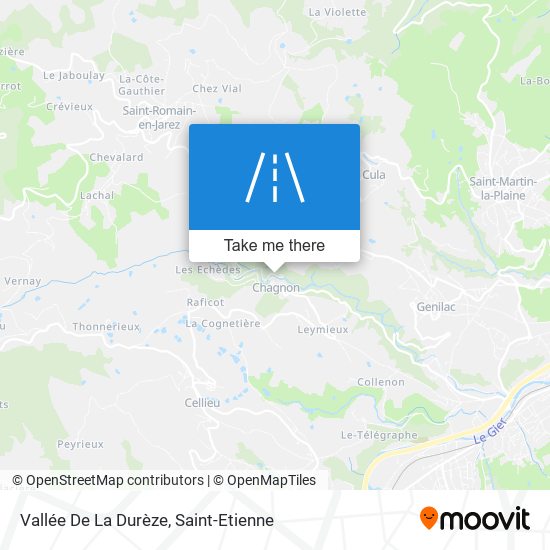 Mapa Vallée De La Durèze